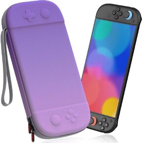 Hard Carrying Case for Nintendo Switch 2 2025, Travel Hard Shell Case with 12 Game Card Slots, Protective Bag for Switch 2 Console & Games Accessories Pink & Green in Kuwait