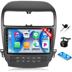 [2+64g] Amprime Android 13 Stereo Car Stereo لـ Honda Acura TSX 2003-2008 مع Carplay و Android Auto ، راديو سيارة تعمل باللمس 9 بوصة مع Bluetooth FM/RDS Radio Hifi EQ WiFi GPS Dual USB+كاميرا احتياطية للنسخ الاحتياطي in Kuwait