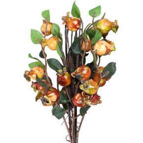 COHEALI Simulation Pomegranate Flower 5Pcs Artificial Rosehip Berries Floral Christmas Floral Picks Sprays Floral Arrangement in Saudi Arabia