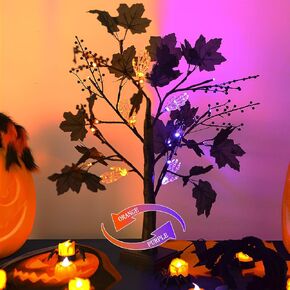 4th of July Tree Decorations, 23.6" Lighted Birch Tree with 45pcs Ornaments Set for Valentines, St.Patrick, Easter, Heart Shamrock, Artificial Tree Table Lamp with Remote 【USB/3AA Battery】 in Kuwait