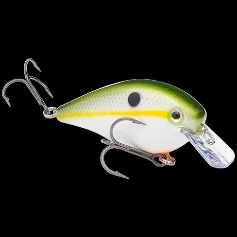 Strike King (HCKVDS2.5-531) KVD Squarebill 2.5 Fishing Lure, Shallow Running Crankbait, Silent Hunting Action, 5/8-Ounce, Dives 3 to 5-Feet, Size 1 Treble Hooks, Chartreuse Spring Craw in Saudi Arabia