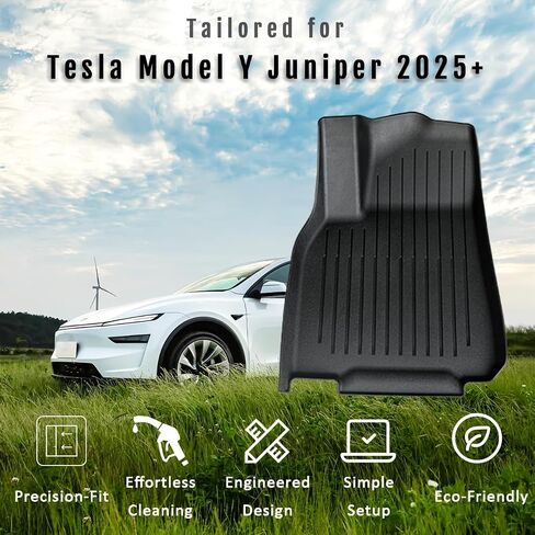 Floor Mats Compatible with Tesla Model Y 5-Seat 2021-2024 - Premium Design & Extreme Coverage - All Weather Cargo Liner Trunk Accessories (Does NOT fit 7-Seat) in Saudi Arabia