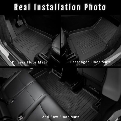 Floor Mats Compatible with Tesla Model Y 5-Seat 2021-2024 - Premium Design & Extreme Coverage - All Weather Cargo Liner Trunk Accessories (Does NOT fit 7-Seat) in Saudi Arabia
