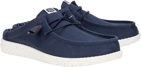 Heydude Wally Slip Stretch Sox Billed Denim/Sargasso Blue Size 11 ، أحذية رجال ، متسكعون للرجال ، مريح وخفيف الوزن in Kuwait