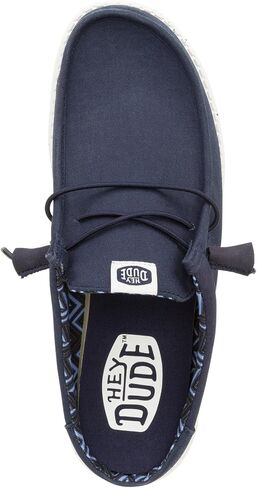 Heydude Wally Slip Stretch Sox Billed Denim/Sargasso Blue Size 11 ، أحذية رجال ، متسكعون للرجال ، مريح وخفيف الوزن in Kuwait