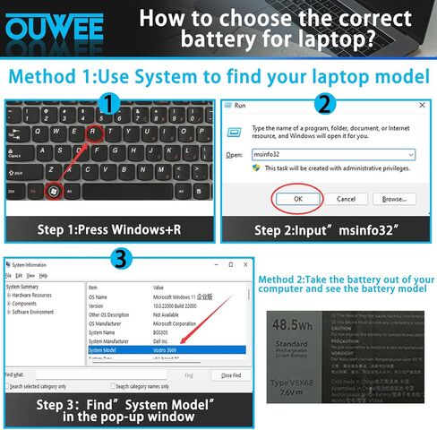 V5K68 بطارية الكمبيوتر المحمول متوافقة مع Dell Latitude 9520 Series Notebook TVKGH N2NLL HYMNG 08NFC7 N2NLL N7HTO 0PKW00 089GNG 0HYMNG 7.6V 48.5WH in Kuwait