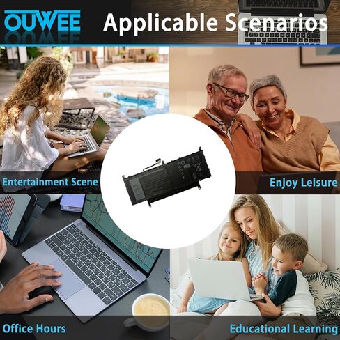 V5K68 بطارية الكمبيوتر المحمول متوافقة مع Dell Latitude 9520 Series Notebook TVKGH N2NLL HYMNG 08NFC7 N2NLL N7HTO 0PKW00 089GNG 0HYMNG 7.6V 48.5WH in Kuwait