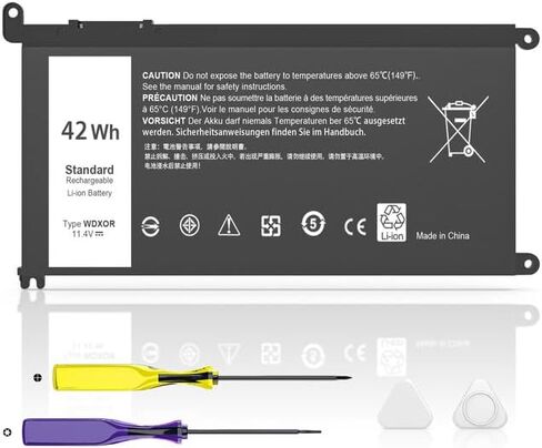 GJKNX 7.6V 68Wh Laptop Battery Replacement for Dell Precision 15 3520 3530 Series, Latitude 5280 5288 5480 5580 5488 5590 5591 5490 5491 5495 E5480 E5580 E5490 E5590 GD1JP 0GD1JP DY9NT 5YHR4 451-BBZG in Saudi Arabia