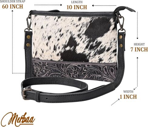 Western Cowhide Tooled Leather Small Crossbody Bag Cowgirl Fashion Purse with Adjustable Detachable Shoulder Strap in Saudi Arabia