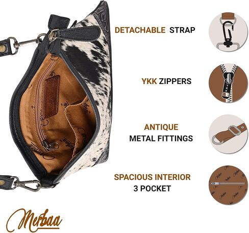 Western Cowhide Tooled Leather Small Crossbody Bag Cowgirl Fashion Purse with Adjustable Detachable Shoulder Strap in Saudi Arabia