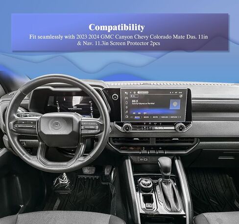2pcs for 2025 2024 Chevy Colorado Screen Protector for 2024 Chevy Colorado Accessories 2025 2024 2023 Chevrolet Colorado & GMC Canyon Dashboard 11 in& Navigation 11.3inch Tempered Glass Screen Protector 2024 Canyon at4 in Saudi Arabia
