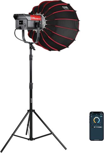 GVM 300W LED Video Light, 221950lux/1m, ARO SD300B Photography Lighting Kit with Bluetooth Mesh Network, 2700K-6800K Studio Light Continuous Lighting Kit for YouTube,Film,12 Scene Effects in Saudi Arabia