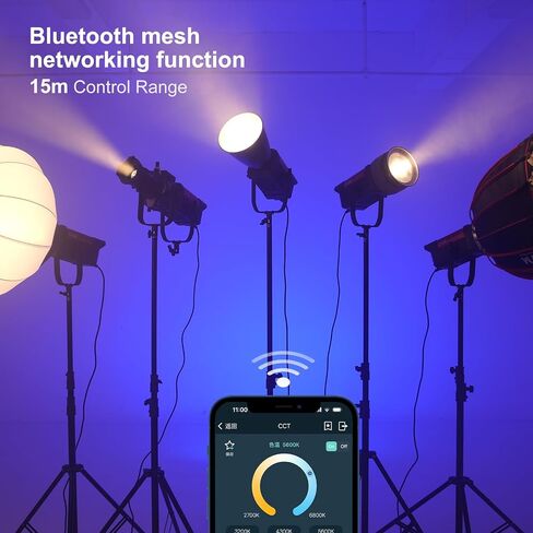 GVM 300W LED Video Light, 221950lux/1m, ARO SD300B Photography Lighting Kit with Bluetooth Mesh Network, 2700K-6800K Studio Light Continuous Lighting Kit for YouTube,Film,12 Scene Effects in Saudi Arabia