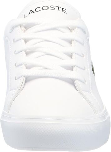Lacoste Kid's Powercourt Sneaker, White & Black, 2 in Saudi Arabia