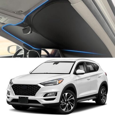 Yojojoco الزجاج الأمامي الظل أشعة الشمس ل Hyundai 2020-2025 الملحقات الحصيرة (حجم OEM) تلقائي داخلي النافذة الأمامية الحماية من الحرارة in Kuwait