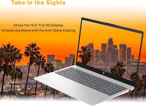 HP 15.6 بوصة كمبيوتر محمول شاشة تعمل باللمس ، Intel Core 5 120U (Beats I7-1355U) CPU 10-Core ، 32GB RAM ، 1TB SSD + 256GB محمول SSD HUB ، WIFI 6 ، WebCAM ، KIPAD ، HDMI ، USB-C ، WIN 11 in Kuwait