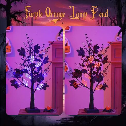 4th of July Tree Decorations, 23.6" Lighted Birch Tree with 45pcs Ornaments Set for Valentines, St.Patrick, Easter, Heart Shamrock, Artificial Tree Table Lamp with Remote 【USB/3AA Battery】 in Kuwait