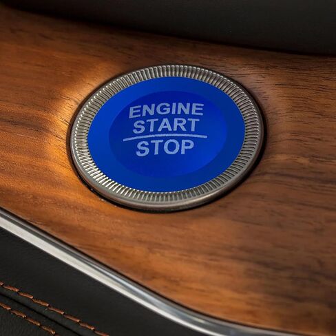 for Jeep 2022-2025 Grand Cherokee/Grand Cherokee 4xe/Grand Cherokee L car Interior 6-Piece Set, Shift Switch, air Conditioning Adjustment, Headlight Switch knob, Start Button Cover/Ring (red) in Kuwait