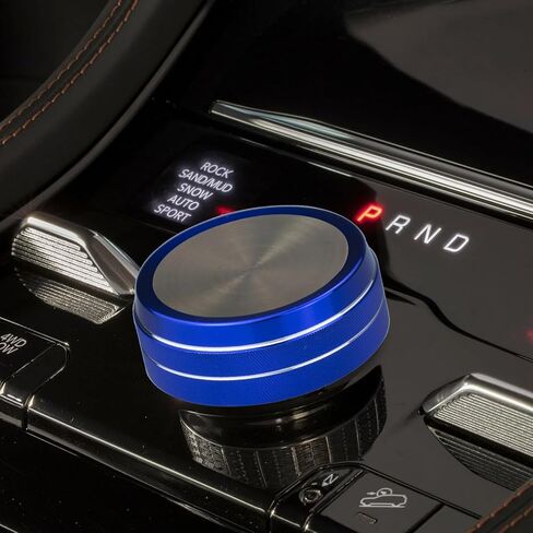 for Jeep 2022-2025 Grand Cherokee/Grand Cherokee 4xe/Grand Cherokee L car Interior 6-Piece Set, Shift Switch, air Conditioning Adjustment, Headlight Switch knob, Start Button Cover/Ring (red) in Kuwait