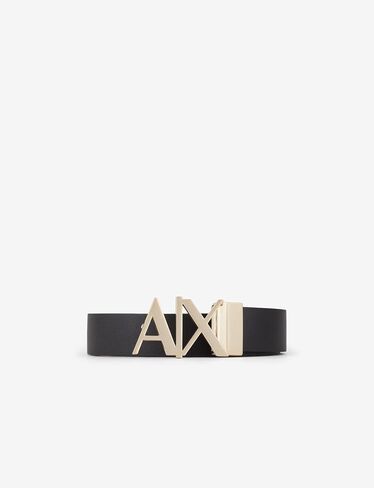 Armani Exchange Men Glish Leather Leather Logo Belt in Saudi Arabia