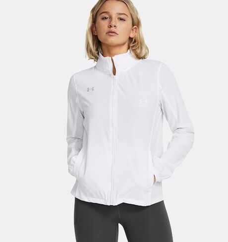Under Armour Womens Squad 3.0 Warmup Full Zip Jacket Black XL in Kuwait