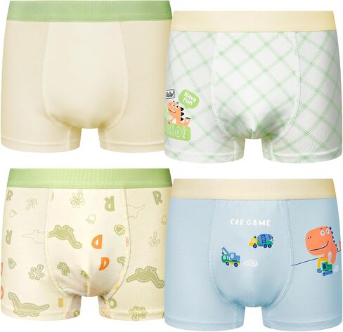 Ruby&Tang Toddler Underwear Little Boys Cotton Boxer Briefs Children Comfortsoft Panties Size 2T 4T 6-7Years(4-pack) in Saudi Arabia