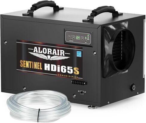 ALORAIR 120 PPD Commercial Dehumidifiers with Pump and Hose, Crawl Space Basement Dehumidifier, Industry Water Damage Unit, Compact, Portable, Auto Defrost, Memory Starting in Kuwait