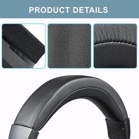 طقم وسادة HeadStrap البروتين البروتين البروتين Soprom لـ Audio Technica ATH M50 ، M50X ، M50XWH ، جزء إصلاح غطاء الرأس لـ M50XBT ، M50XBT2 ، M50S/LE ، M50XSTS ، تثبيت DIY EASY (أسود) in Kuwait