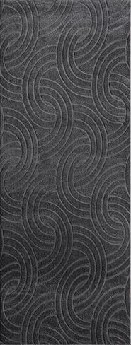 Machine Washable, Non Slip PVC Backing, Flower Pattern, Dark Beige Carpet Runner Rug Mat for Entry Hallway Kitchen Laundry, 31 INCH X 6 FEET in Saudi Arabia