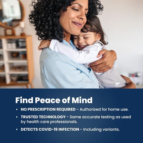 COVID-19 Antigen Home Test kit, 1 Pack, 5 Tests Total. FDA EUA Authorized OTC at-Home Self-Test, Non-invasive Nasal Swab, Easy to Use and No Discomfort, Results in 15 Minutes in Kuwait