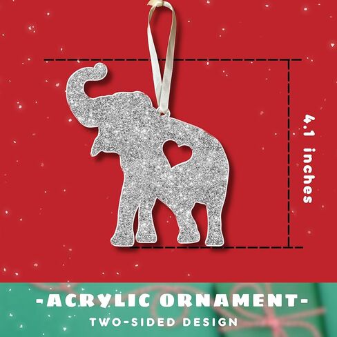 Thank You Gifts for Women, Sister, Best Friends, Coworkers - Friendship Elephant Ornament with Story Card - Christmas, Birthday Gifts for Friends - Elephant Gift for Women - Acrylic Ornament​ in Kuwait