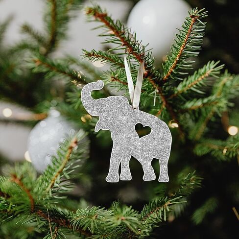 Thank You Gifts for Women, Sister, Best Friends, Coworkers - Friendship Elephant Ornament with Story Card - Christmas, Birthday Gifts for Friends - Elephant Gift for Women - Acrylic Ornament​ in Kuwait