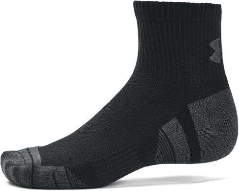 Under Armour Unisex UA Performance Tech Quarter Socks 3-Pack - Sweat Wicking Accessories MD in Kuwait