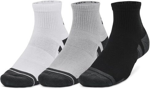 Under Armour Unisex UA Performance Tech Quarter Socks 3-Pack - Sweat Wicking Accessories MD in Kuwait