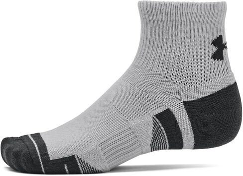 Under Armour Unisex UA Performance Tech Quarter Socks 3-Pack - Sweat Wicking Accessories MD in Kuwait