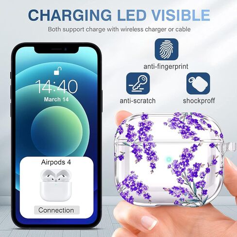 Case for AirPods 4 Clear Girly 3D Bow Design Kawaiis مقاوم للصدمات مع أداة أنظف لـ Apple Airpods Case Generation 2024 - Pink Bow in Kuwait