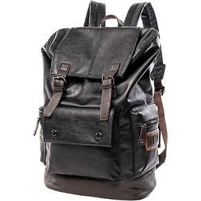PU Leather Backpack for Men,Laptop Backpack for Travel College,Large Casual Daypacks for Women
