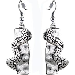 Hammered Vintage Charm Earrings