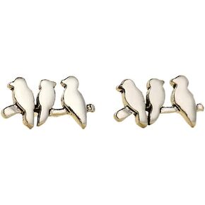 Cute Birds 925 Sterling Silver Post Stud Earrings for Girls Teens Women Hypoallergenic Elegant Small Fashion Dainty Animal Tiny Jewelry Valentine's Day Gifts Bff Birthday Daughter Sister