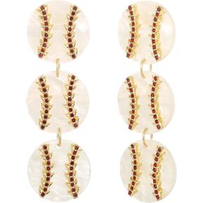 Madison Tyler Sports Earrings for Women | Football Earrings Dangling | Dangle Football Earrings for Women | Drop Football Mom Earrings | Game Day Earrings for Women Gift in Kuwait