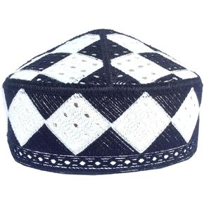 Kufi Men's Unisex Skull Cap Colorful Women's Designer Solid Hat Hand Embroidered Kufi Caps Knitted Beanie Summer Headwear