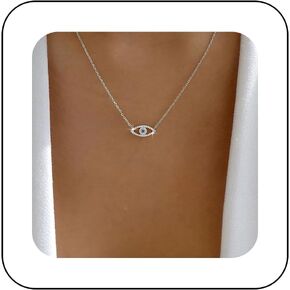 Boho Rhinestone Evil Eye Choker Necklace Gold Crystal Demon Eye Pendant Necklace Choker Vintage Crystal Evil Eye Pendant Necklace Sparkly Cz Protection Necklace Chain Jewelry for Women