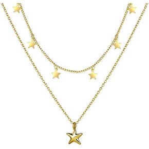 choice of all Star Necklace Coin Necklaces for Women Layered Choker Necklace for Teen Girls Trendy Stuff 5 Dollar Gifts Womens Jewelry Clearance Items