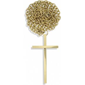 4" Pectoral Cross for Clergy with 40" Chain and Clasp
