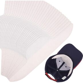 Framendino, 100 Pack Disposable Golf Hat Sweat Liner Protector Cap Pads for Men Women White