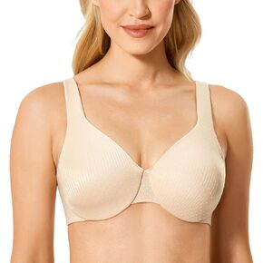 DELIMIRA Women's Minimizer Plus Size Underwire Unlined Full Coverage Christmas Bra