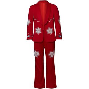 MyheroCos Nope Cosplay Ricky Jupe Park Cosume Men's Red Suit Uniform Jacket Pants Outfit Halloween Costume