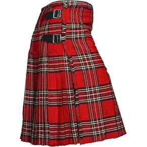 Scottish Kilt for Men Traditional Highland 8 Yard 13oz Tartan Utility Kilt
