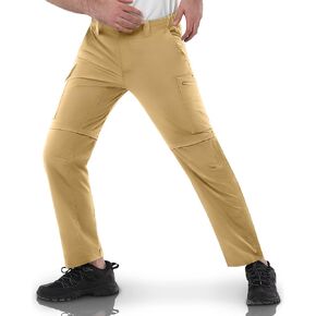 33,000ft Men's Convertible Hiking Pants Quick Dry Stretch Zip-Off Pants UPF 50+ Cargo Pants for Tactical, Camping, Fishing