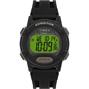 Timex Men's Expedition CAT 41mm Watch - Black Strap Digital Dial Black Case
